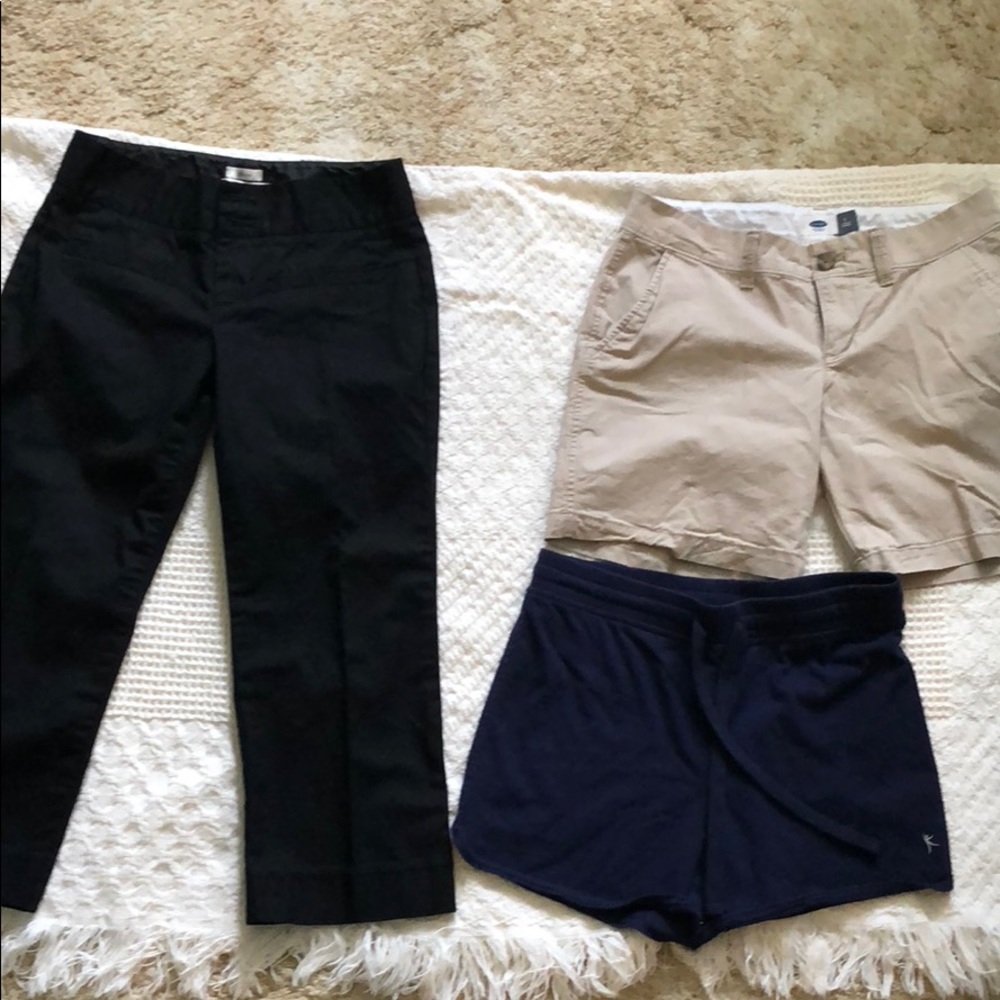 Size 0-2 Shorts Capris Bundle Old Navy Danskin